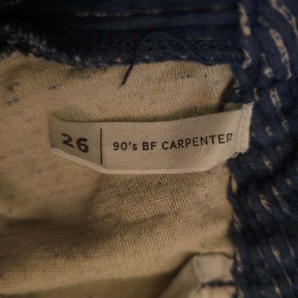 PacSun 90s Boyfriend Carpenter Corduroy Floral Jeans Size 26 - Picture 8 of 8
